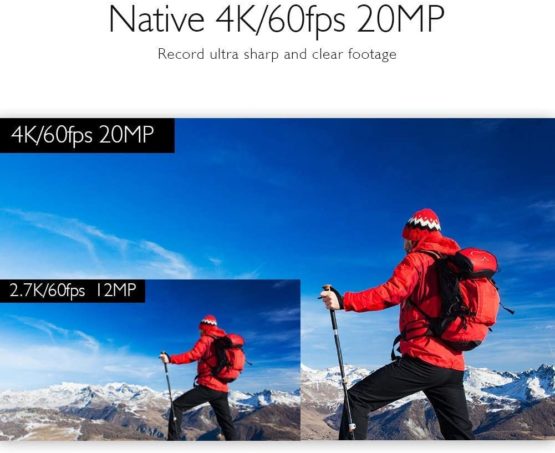 AKASO V50 Elite 4K/60fps Touch Screen WiFi Action Camera Voice Control EIS 40m Waterproof Camera Adjustable View Angle 8X Zoom Remote Control Sports Camera with Helmet Accessories Kit - Image 2