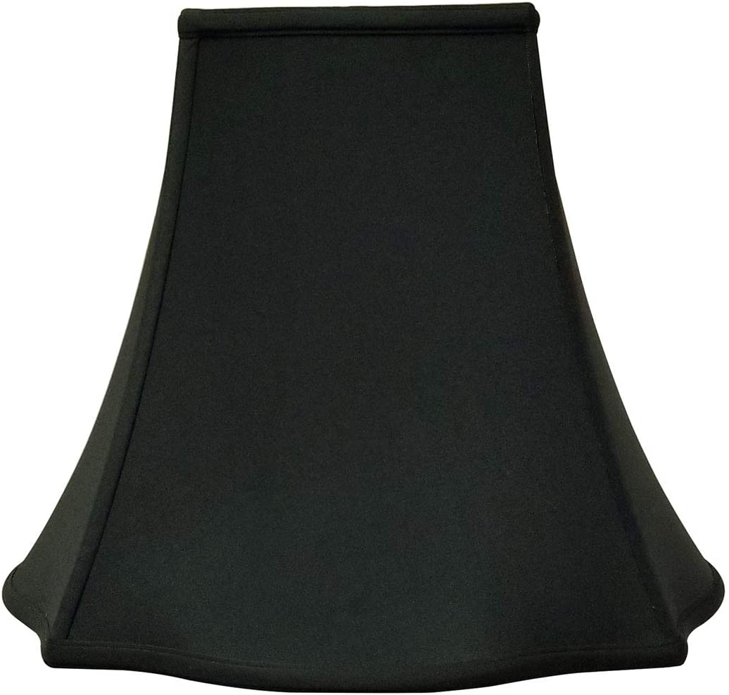 Royal Designs Fancy Square Bell Lamp Shade, Black, 4 x 10 x 8.5 - Image 2
