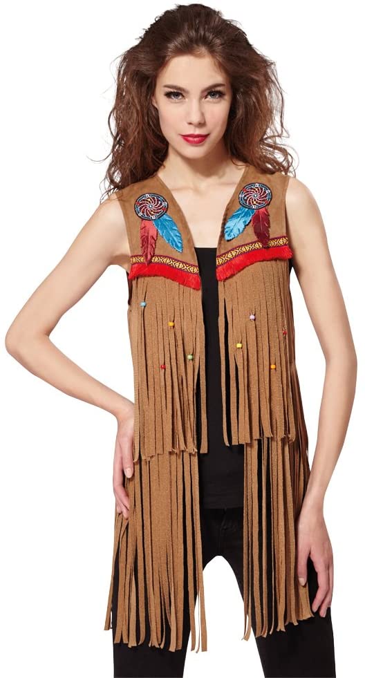 Bristol Novelty AF030 Indian/Hippy Ladies Waistcoat, UK 10-14 – BigaMart