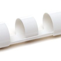 PAVO Premium 10 mm A4 21 Ring Plastic Binding Combs - White (Pack of 100)