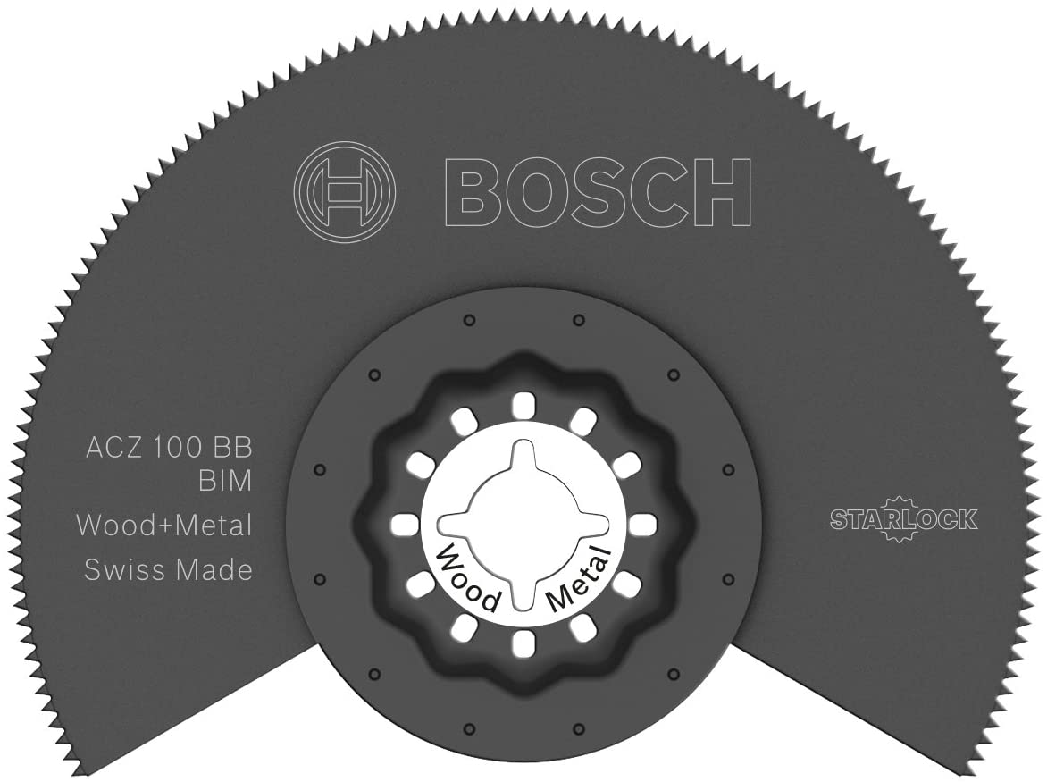 Bosch Professional 1x Segment Blade ACZ 100 BB (for Wood and Metal 100 mm, Accessory Multitool), Blue, 1 pcs