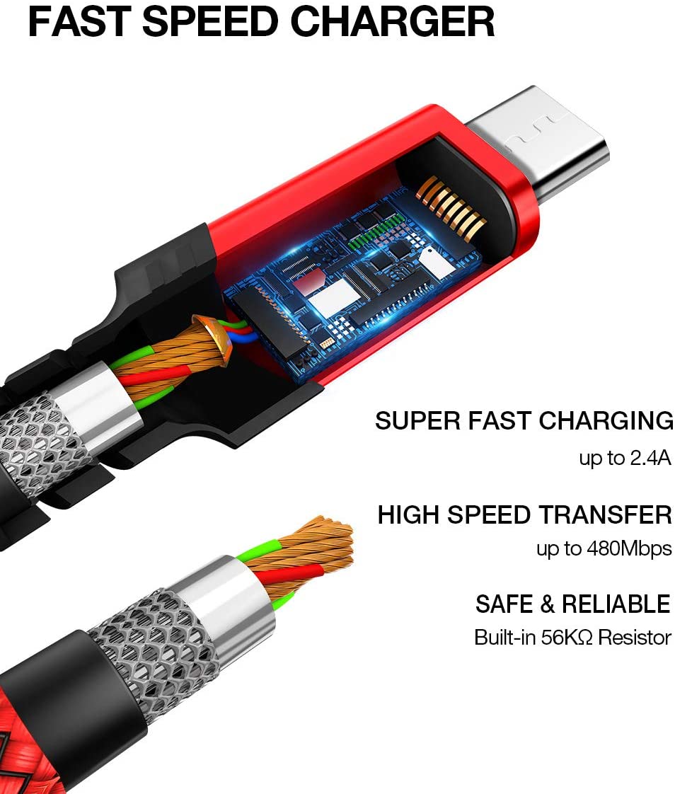 JSAUX Micro USB Cable Android Charger - Image 4