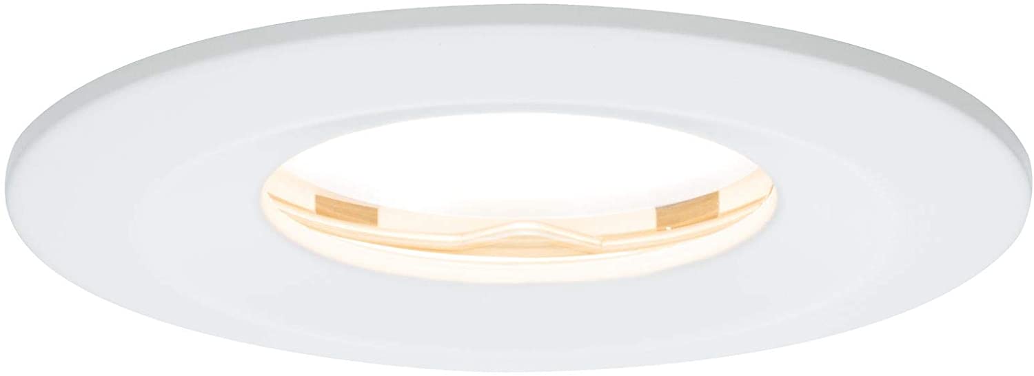 Paulmann 93881 Premium Recessed Light Set Coin Slim dimmable Round Rigid IP65 LED 1x6.8W 230V 51mm White/alu