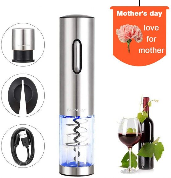 Nanami Wine Opener Set Waiters Friend Corkscrew Professional Bottle Opener Sommelier Electric