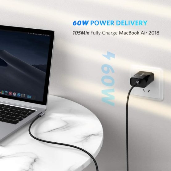 UGREEN USB C to USB C Cable 90 Degree PD Fast Charger Right Angle Type C Data Power Lead Compatible with MacBook Pro,iPad Air 4/Pro 2020, Samsung Galaxy S21 Ultra S20 FE A21s,PS5 Controller (2M) - Image 4