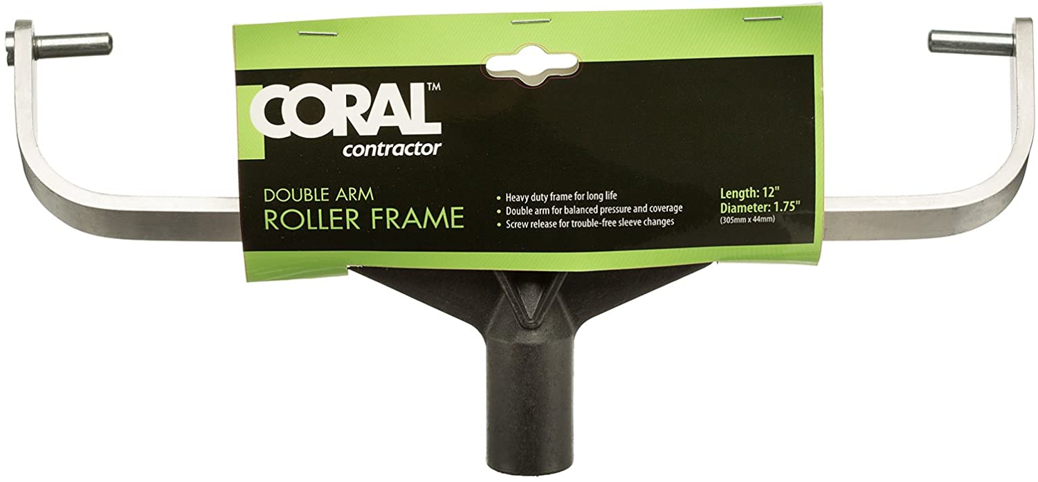 Coral 42701 Endurance Paint Roller Frame with a Fixed Double Arm Design for Extension Poles 12 inch, Black, 12" Fixed - Image 3
