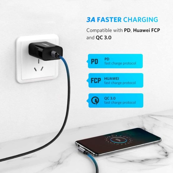 UGREEN USB C to USB C Cable 90 Degree PD Fast Charger Right Angle Type C Data Power Lead Compatible with MacBook Pro,iPad Air 4/Pro 2020, Samsung Galaxy S21 Ultra S20 FE A21s,PS5 Controller (2M) - Image 3