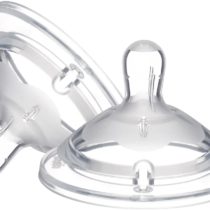 Chicco Step Up Silicone Teat from 6 Months, Quick Suction Flow, 2 Pieces