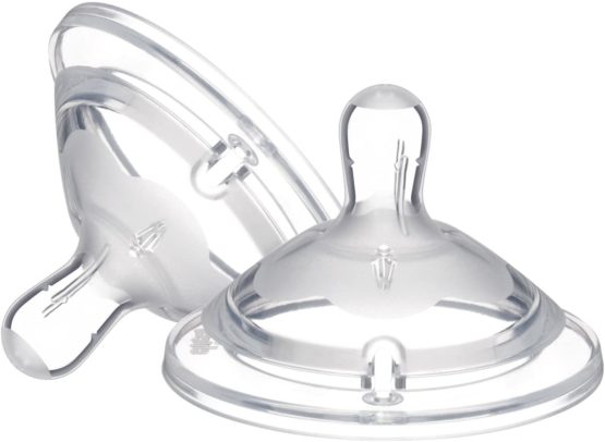 Chicco Step Up Silicone Teat from 6 Months, Quick Suction Flow, 2 Pieces