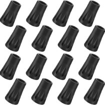NATCUE 16 Pack/8 Pair Walking Pole Rubber Tips, Trekking Pole Tip Protectors, Replacement Rubber Alpenstock Head Cover for Hiking Stick Walking Trekking Poles