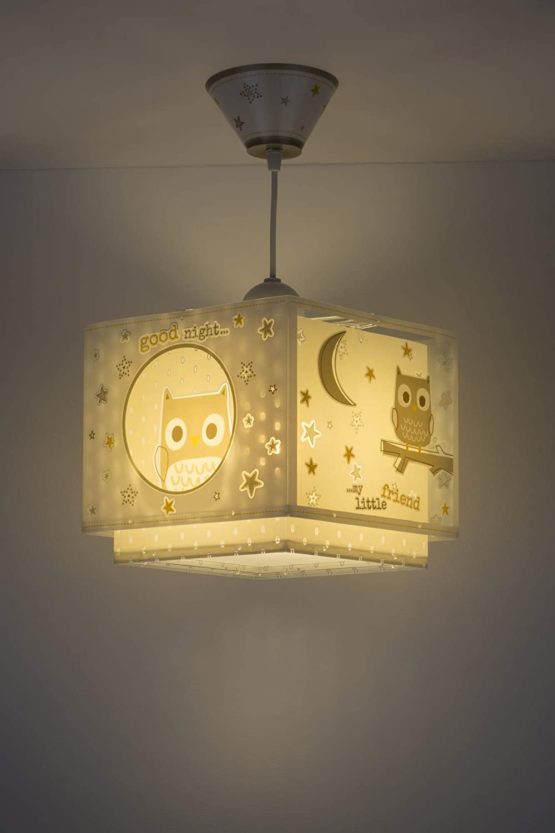 Dalber Children's Ceiling Light Good Night Owl Beige Animals 60 W - Image 3