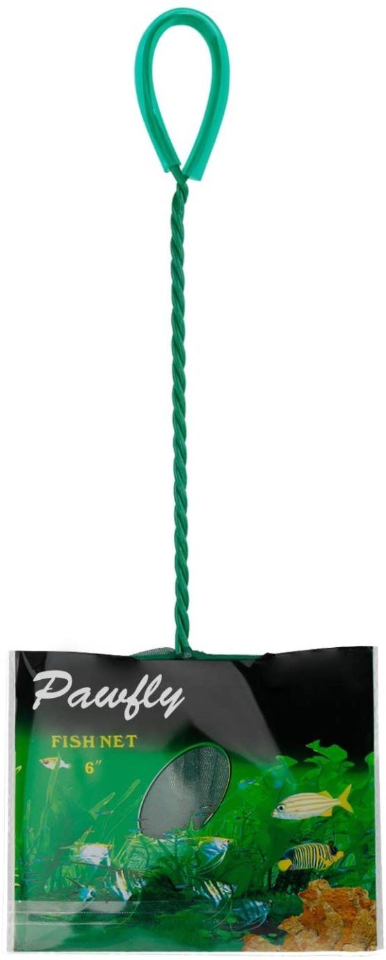 Uniclife 15cm Aquarium Fish Net Fine Mesh Fish Catch Nets with Plastic Handle - Green - Image 2