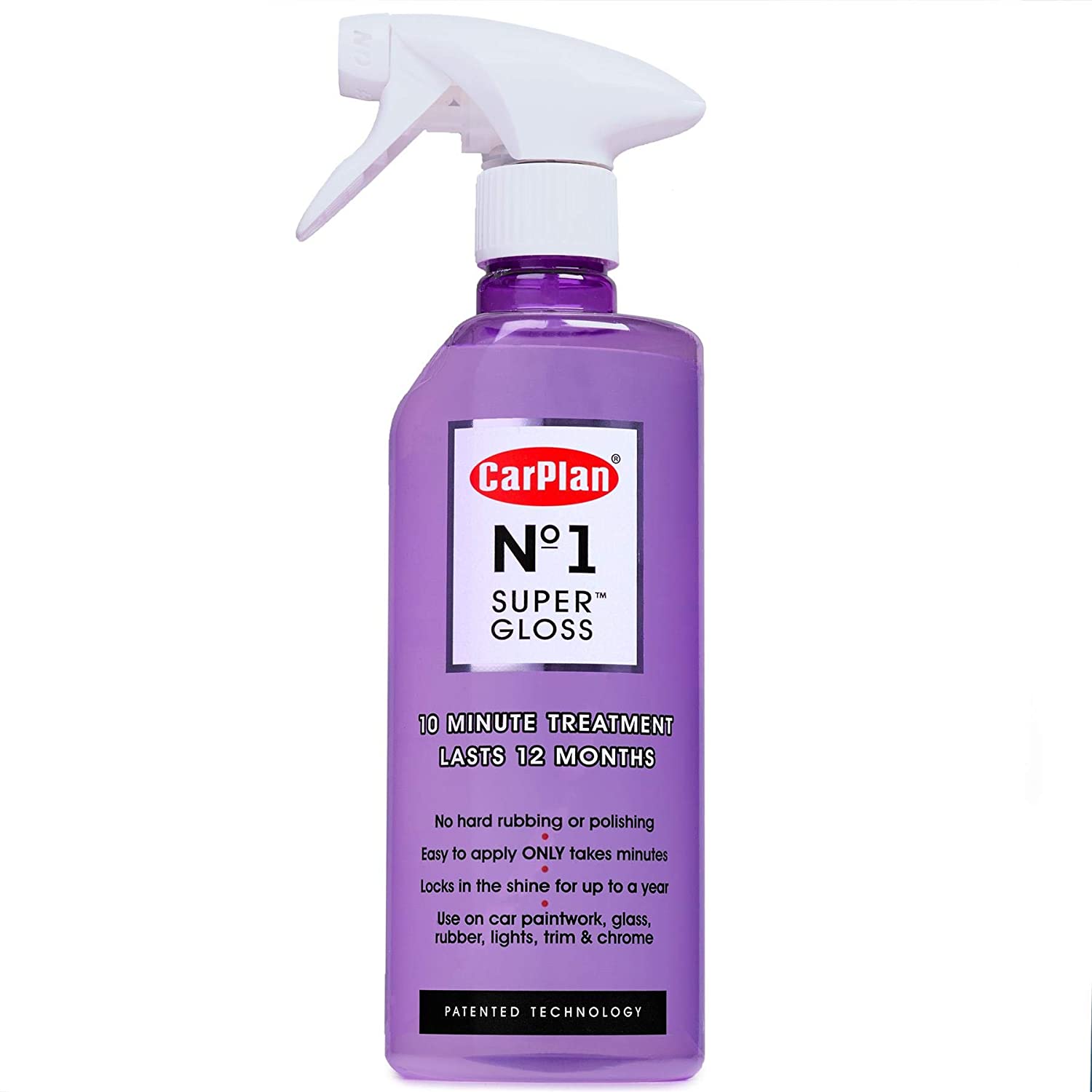 CarPlan No.1 Super Gloss, Dust & Dirt Protection, Paint Treatment, 600 ml, 10 Minute Treatment, 600 ml (Pack of 1)