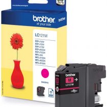 Brother LC-121M Inkjet Cartridge, Magenta, Single Pack, Standard Yield, Includes 1 x Inkjet Cartridge, Brother Genuine Supplies