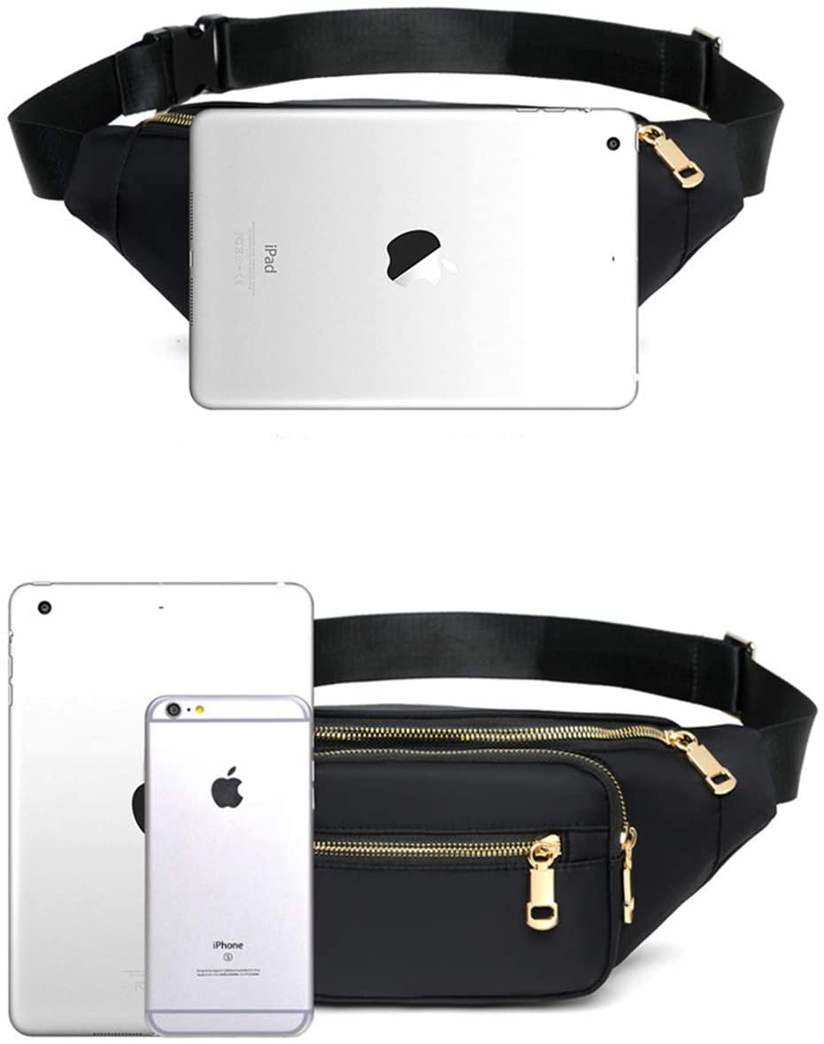 Estwell Bum Bag Waist Pack Men Women Waterproof Festival Fanny Pack Travel Waist Bag Large Capacity with 4 Zip Pockets Money Hip Pouch - Image 2