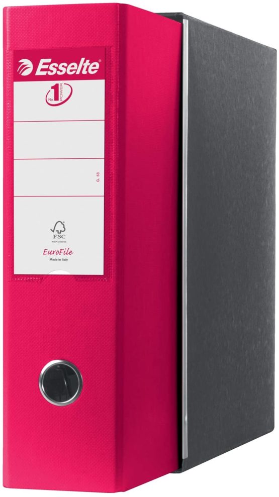 Esselte Eurofile Binder with Lever Mechanism and case Dorso 8 cm Fucsia - Image 2