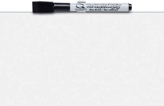 Rexel Magnetic Dry Wipe Personal Whiteboard, 360 x 360 mm Frameless Square Tile Design, Includes Marker, Magnets and Fitting Kit, White, 1903802 - Image 3