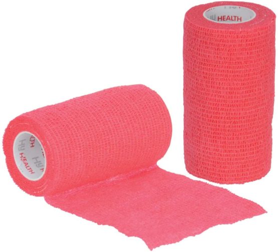 Hyhealth Sportwrap 10cm x 4.5cm Red cohesive bandage Flexible, strong bandage