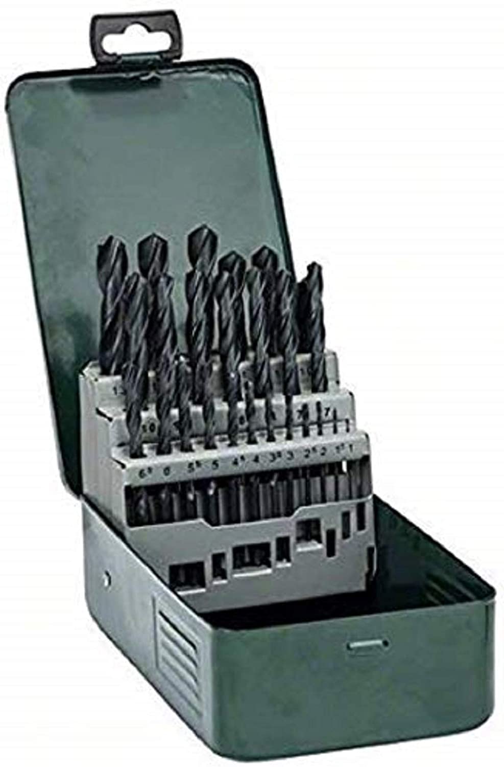 Bosch 25 Piece Metal HSS-R Drill Bit Set, Black, Full