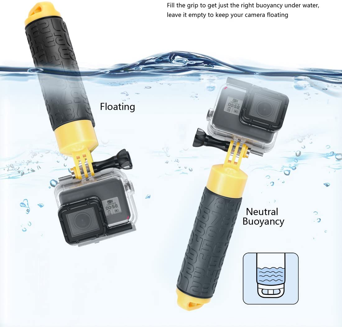 SOONSUN Waterproof Floating Hand Grip for GoPro Hero 13 12 11 10 9 8 7 6 5 4 3+ 2, Session, Fusion, Max, SJCAM, AKASO - Image 2