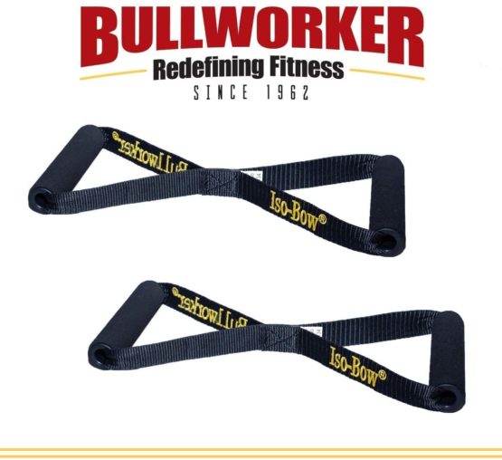 Bullworker Iso-Bow Pro Pair: Isometric Exercise Equipment; Portable Home Fitness Training Strap for Strength and Flexibility Gains, Traveling Stretching Tool for Yoga and Pilates (does not stretch)