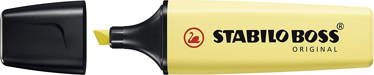 STABILO BOSS ORIGINAL Pastel - Highlighter - Pack of 4 - Hint of Mint, Pink Blush, Milky Yellow, Lilac Haze - Image 3