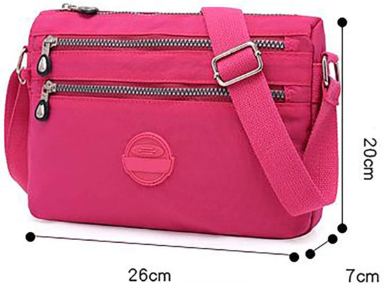 GFM® Womens Nylon Waterproof Cross Body Shoulder Bag (NCB-11) - Image 2