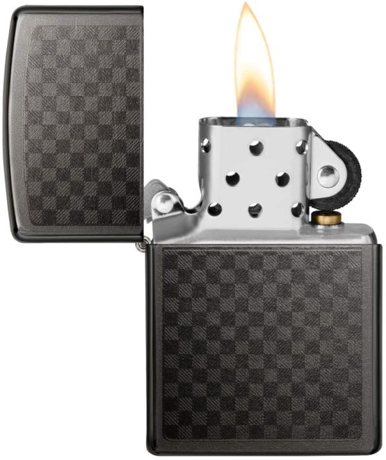 Zippo Windproof Lighter| Metal Long Lasting Zippo Lighter|Best with Zippo Lighter Fluid| Refillable Lighter|Perfect for Cigarettes Cigars Candles|Pocket Lighter Fire Starter|Iced Carbon Fiber - Image 3