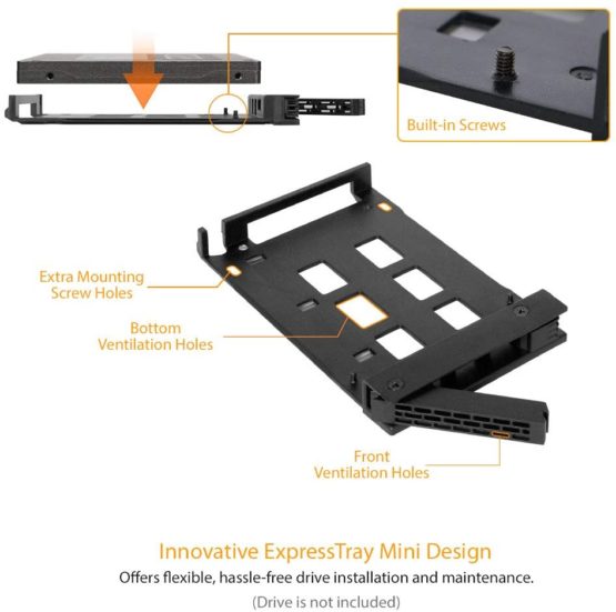 Icy Dock ExpressCage MB326SP-B Hot Swap Cage for 6x 2.5-Inch SATA SSD/HDDs in 1x 5.25-Inch Bay - Image 4