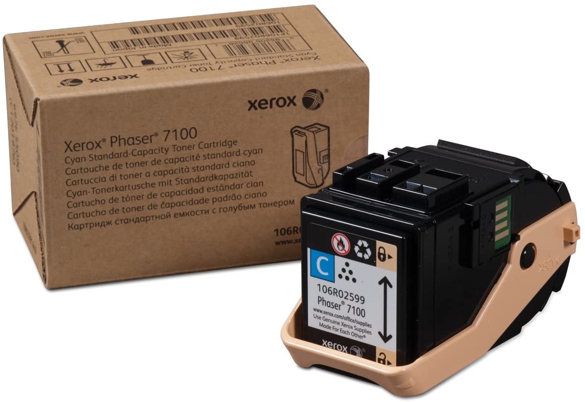 Xerox Phaser 7100 Cyan Standard Capacity Toner Cartridge (4,500 Pages) - 106R02599