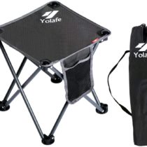 Folding Camping Stool Armless Portable Chair for Camping Fishing Hiking Gardening and Beach Seat with Black Bag