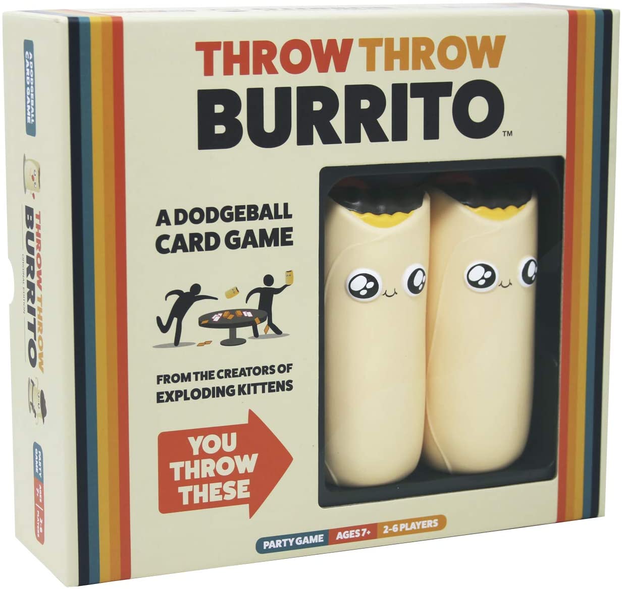 Exploding Kittens, Presents Throw Throw Burrito, A Dodgeball Card Game, Family Card Games for Adults Teens & Kids