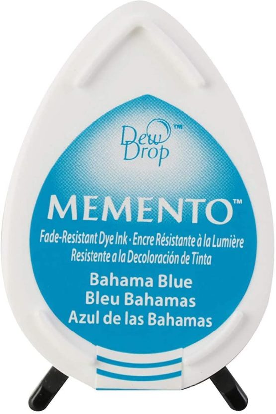 Memento Dew Drop Ink Pads Tsukineko Dew Drop Pad, Bahama Blue