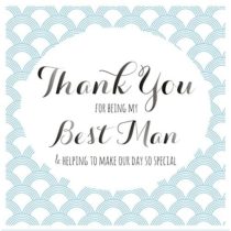 Claire Giles Quill"Thank You for Being My Best Man" Wedding Card