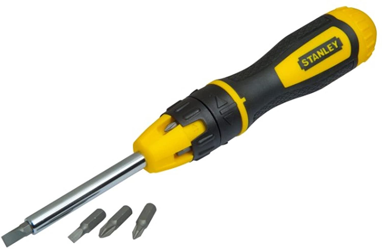 Stanley STHT0-62574 Bit-Screwdriver with 20 Bits and Ratchet, Black/Yellow, Set of 22 Piece - Image 2