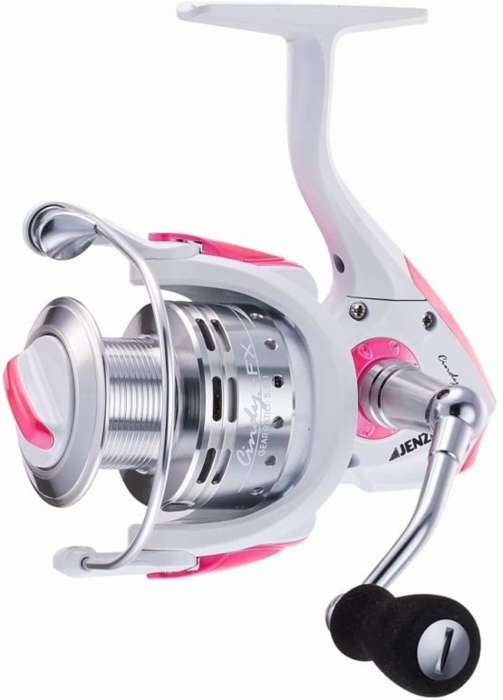 Set: Jenzi Lady Spin Pink 25g 2,40 m Fishing Rod + Reel Cindy FX2500 + Free Bait and Petri Heil. [German Language - Image 4