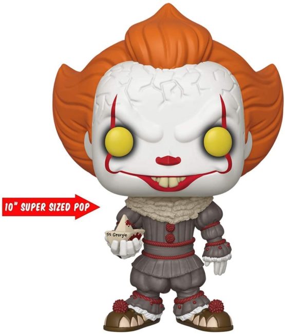 Funko 40593 POP Movies: IT: Chapter 1-10" w/Boat Other License Pennywise Collectible Figure, Multicolour