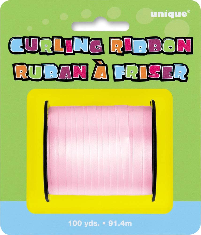 Pastel Pink Curling Ribbon (91 Meters) 1 Count - Vibrant & High-Quality Ribbon, Ideal for Gift Wrapping Decor & Crafting - Image 2