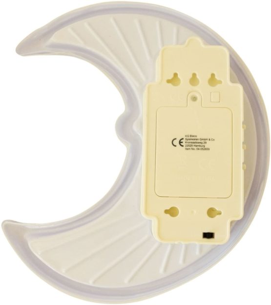 Bieco 04052657 Moon Night Light with Music, About 33 x 22 x 5 cm, Yellow - Image 3