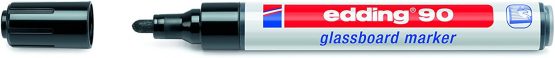 edding 90 Glassboard Marker - Multi-Coloured - 10 Glass Pens - Round Nib 2-3 mm - Washable Window Marker Pens - for Writing and Marking on Glass Surfaces Such As Windows and Glassboards - Dry-Wipeable - Image 3