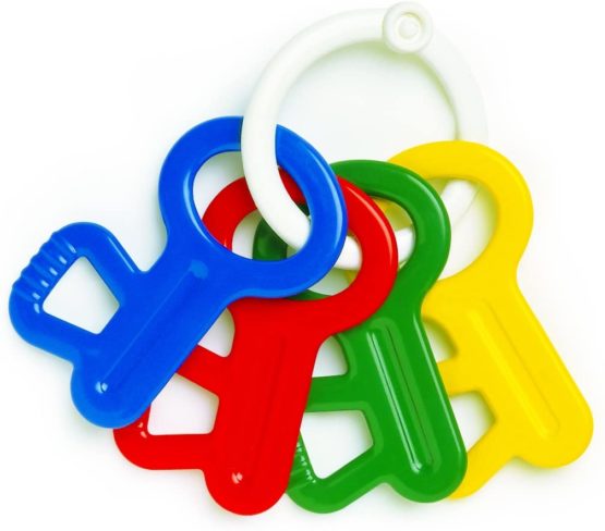 Ambi Toys, First Keys, Rattle and Teether Toy, Ages 3 Months Plus