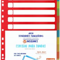 A4 Dividers grafoplás 41260700-juego of Colours for Folders and, 10 Positions