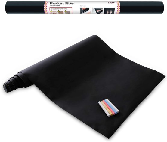 Chalkboard Sticker - Contact Paper Removable Blackboard Sticker-Chalkboard Wall Sticker - 17in x 83in 5pcs of Chalk - Ezigoo