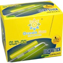 Saim Fishing Glow Sticks, 2.7 x 3.2mm Fishing Light Stick Fishing Green Fluorescent Light 50 Bags 100 Pcs