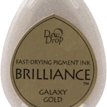Tsukineko 3.5 x 5 cm Brilliance Pigment Galaxy Stamp Pad, Gold