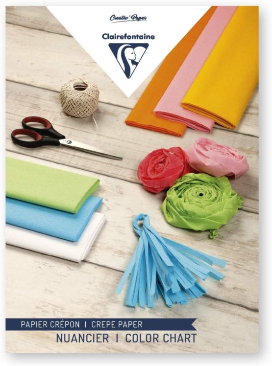 Clairefontaine 903016C Superior Crepe Paper Roll, 10 Sheets - Gold yellow, 50x10x8 cm - Image 3