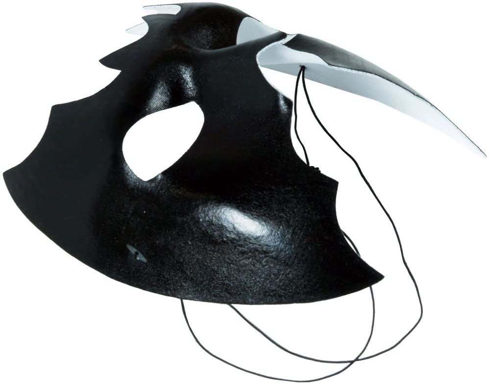 PARTY MASK HALF BLACK BAT BATMAN, 33 cm - Image 3