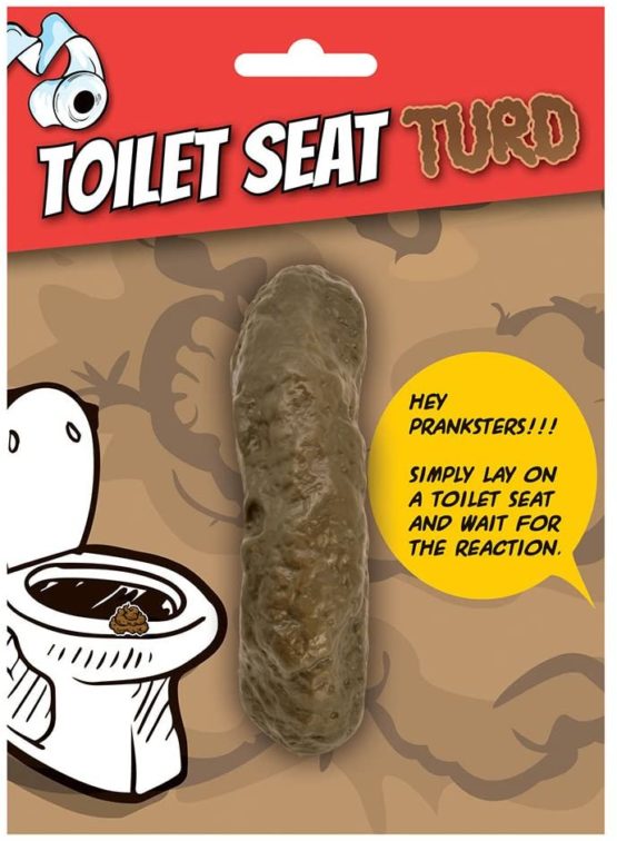 Bristol Novelty GJ440 Toilet Seat Turd Joke Accessory Set, Unisex-Adult, Brown, One Size - Image 2