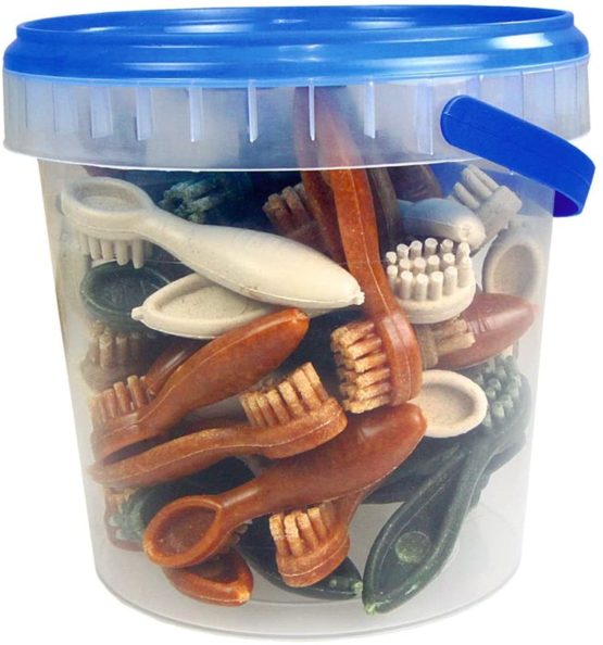 Antos Mini Vegetable Toothbrushes Dog Treats, 1 x 50