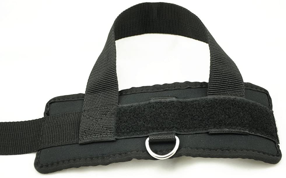 HemeraPhit Exercise Machine Attachment Ankle Cuff Adjustable Ankle Straps Workout Leg Training Bodybuilding Gym Equipment, 1Pair(Black) - Image 3
